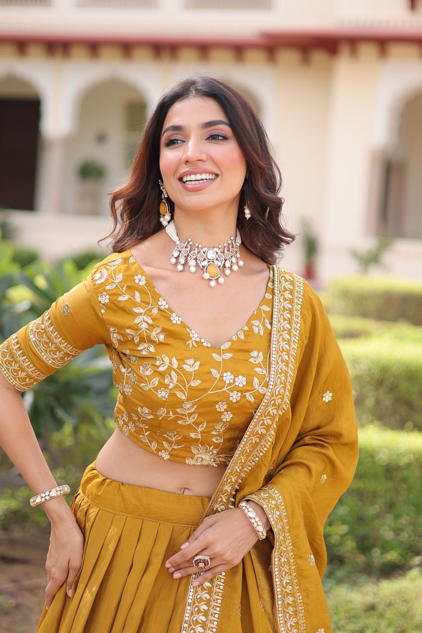 Premium NC Vichitra Silk Lehenga Choli with Dupatta