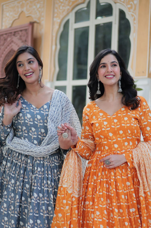 Graceful Pure Cotton 3-Piece Suit Set