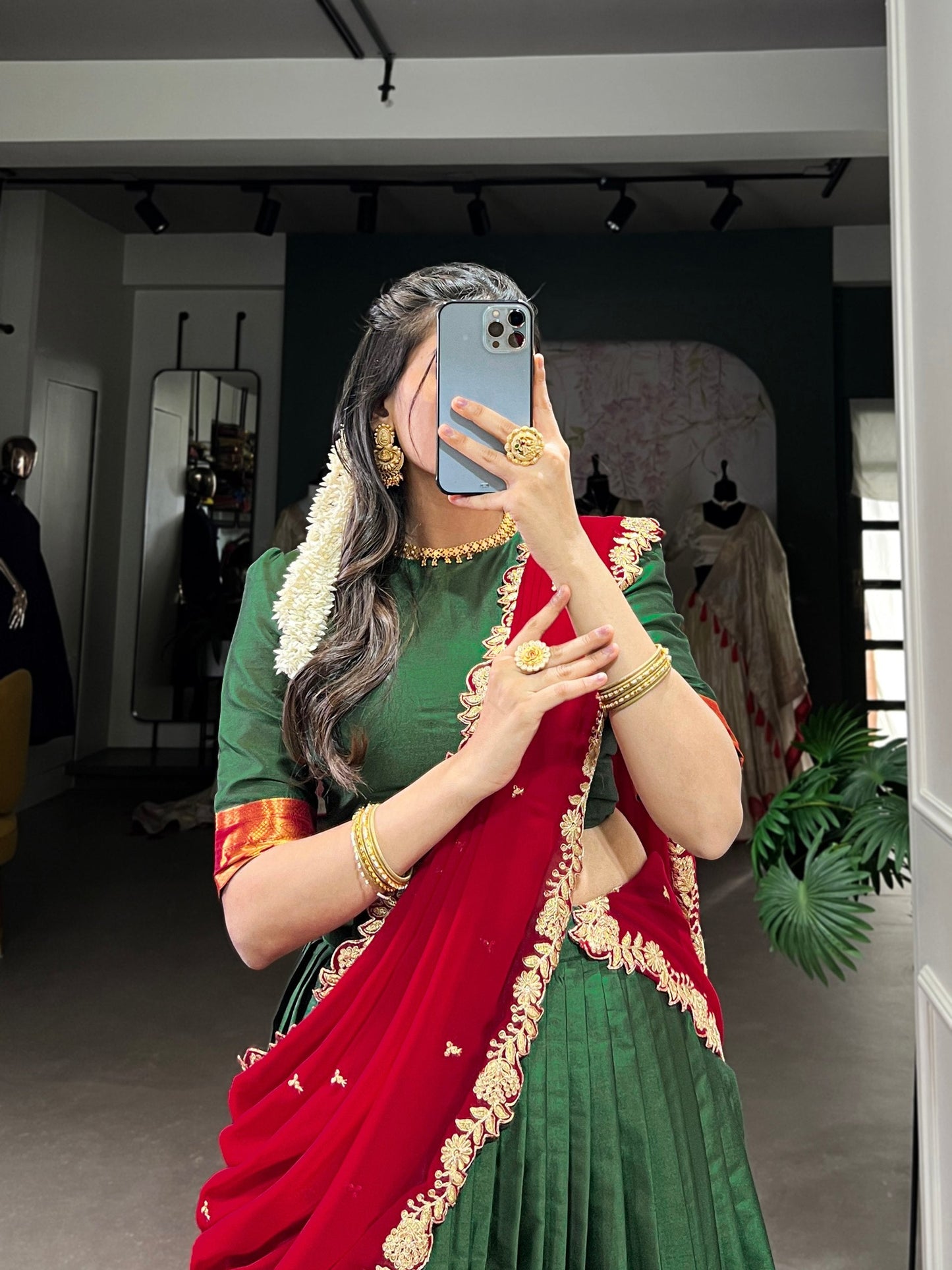 Adorable Narayan Pattu Zari Weaving Worked Lehenga Choli