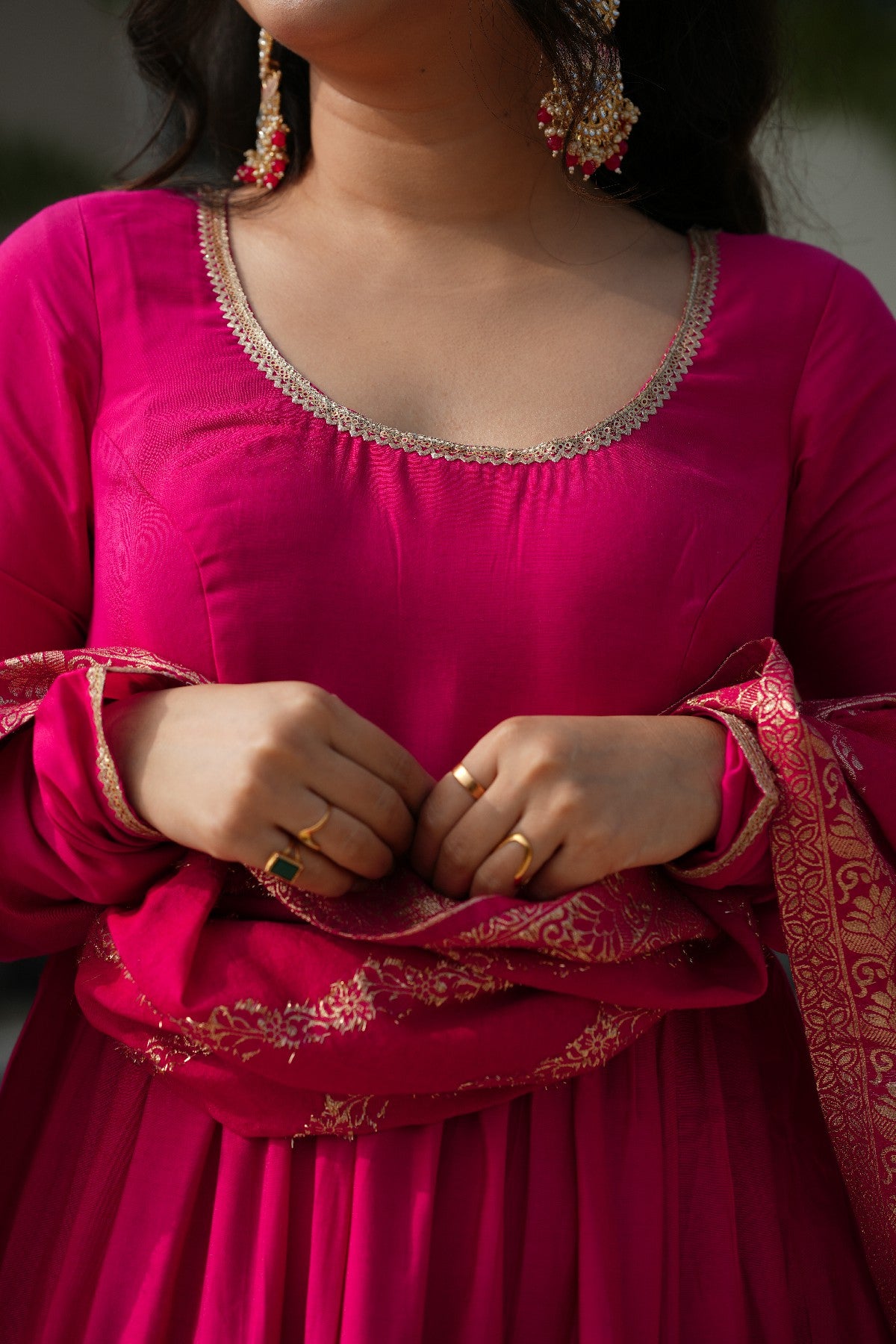 Appealing Pure Roman Silk Fully Stitched Anarkali Pant Suit
