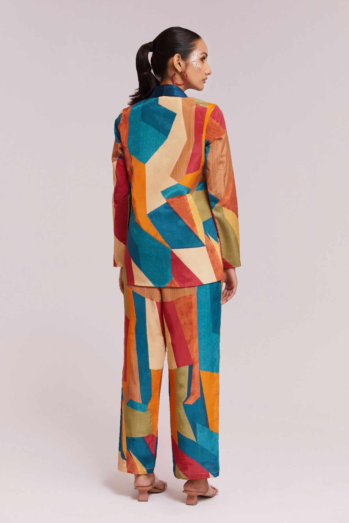 Bold & Beautiful Multicolor Printed Blazer Set