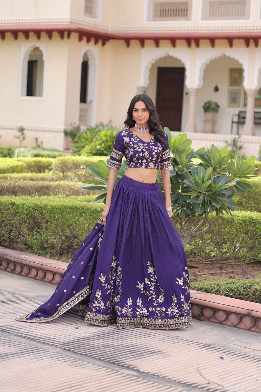 Premium NC Vichitra Silk Lehenga Choli with Dupatta