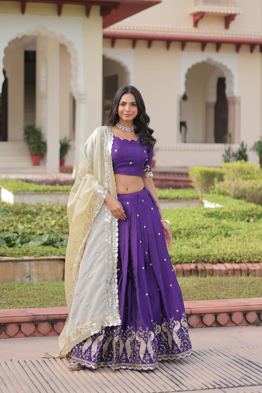 Designer Crush Lehenga Choli Set with Dupatta
