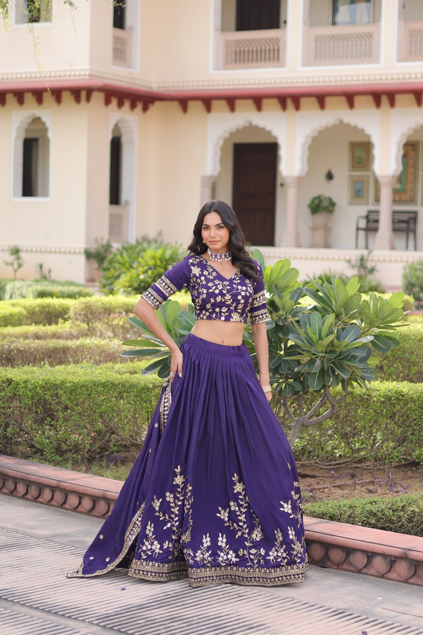 Premium NC Vichitra Silk Lehenga Choli with Dupatta