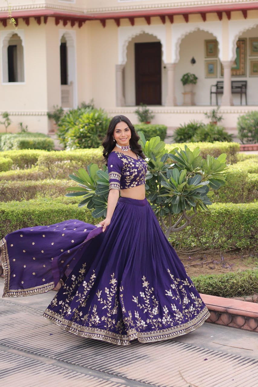 Premium NC Vichitra Silk Lehenga Choli with Dupatta