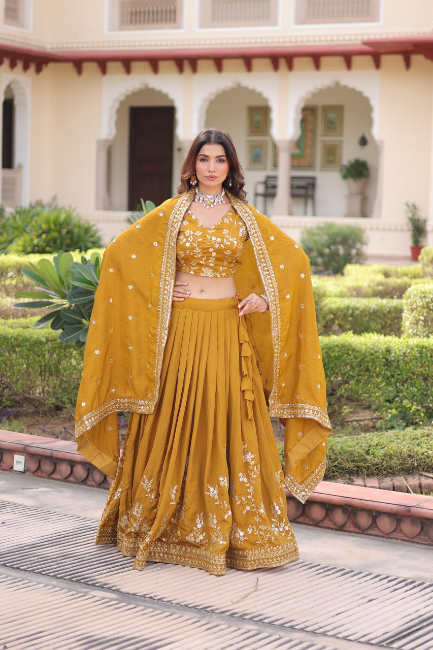 Premium NC Vichitra Silk Lehenga Choli with Dupatta