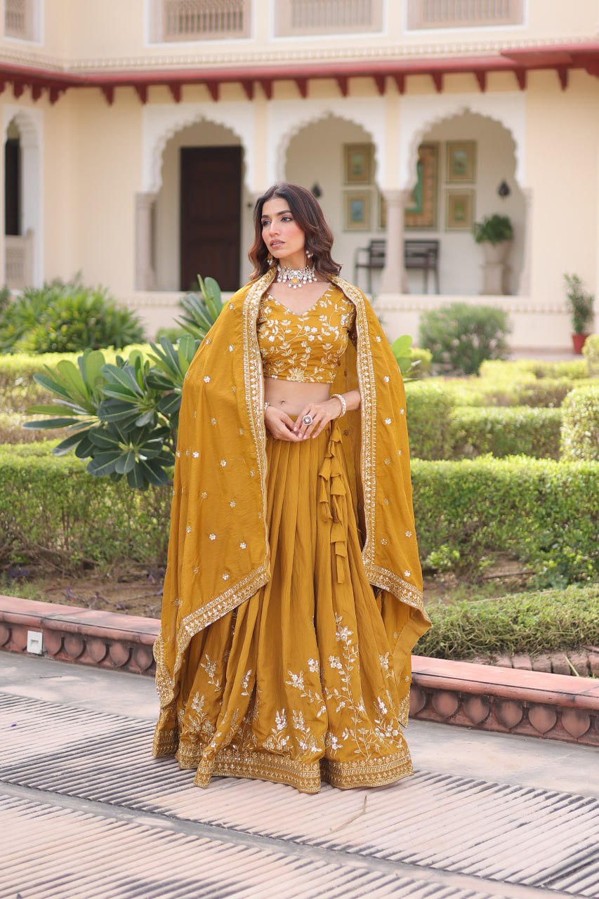Premium NC Vichitra Silk Lehenga Choli with Dupatta