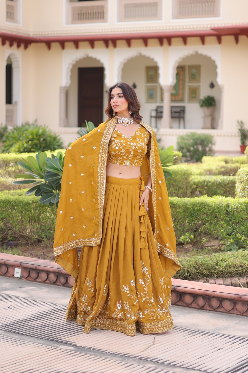 Premium NC Vichitra Silk Lehenga Choli with Dupatta