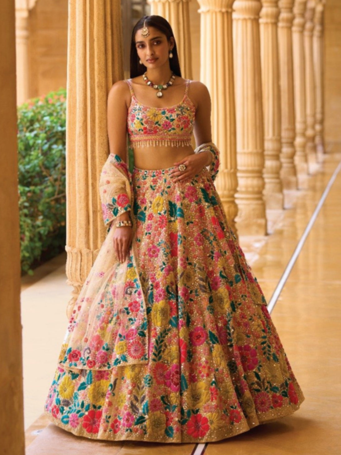 Bridesmaid Georgette based Lehenga Set