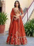 Luxury Rangoli Silk Lehenga Set