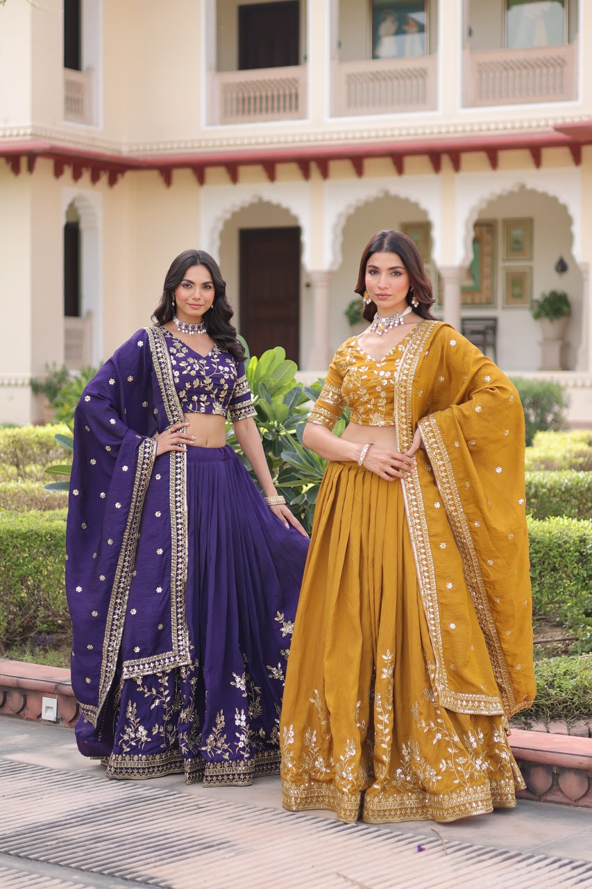 Premium NC Vichitra Silk Lehenga Choli with Dupatta