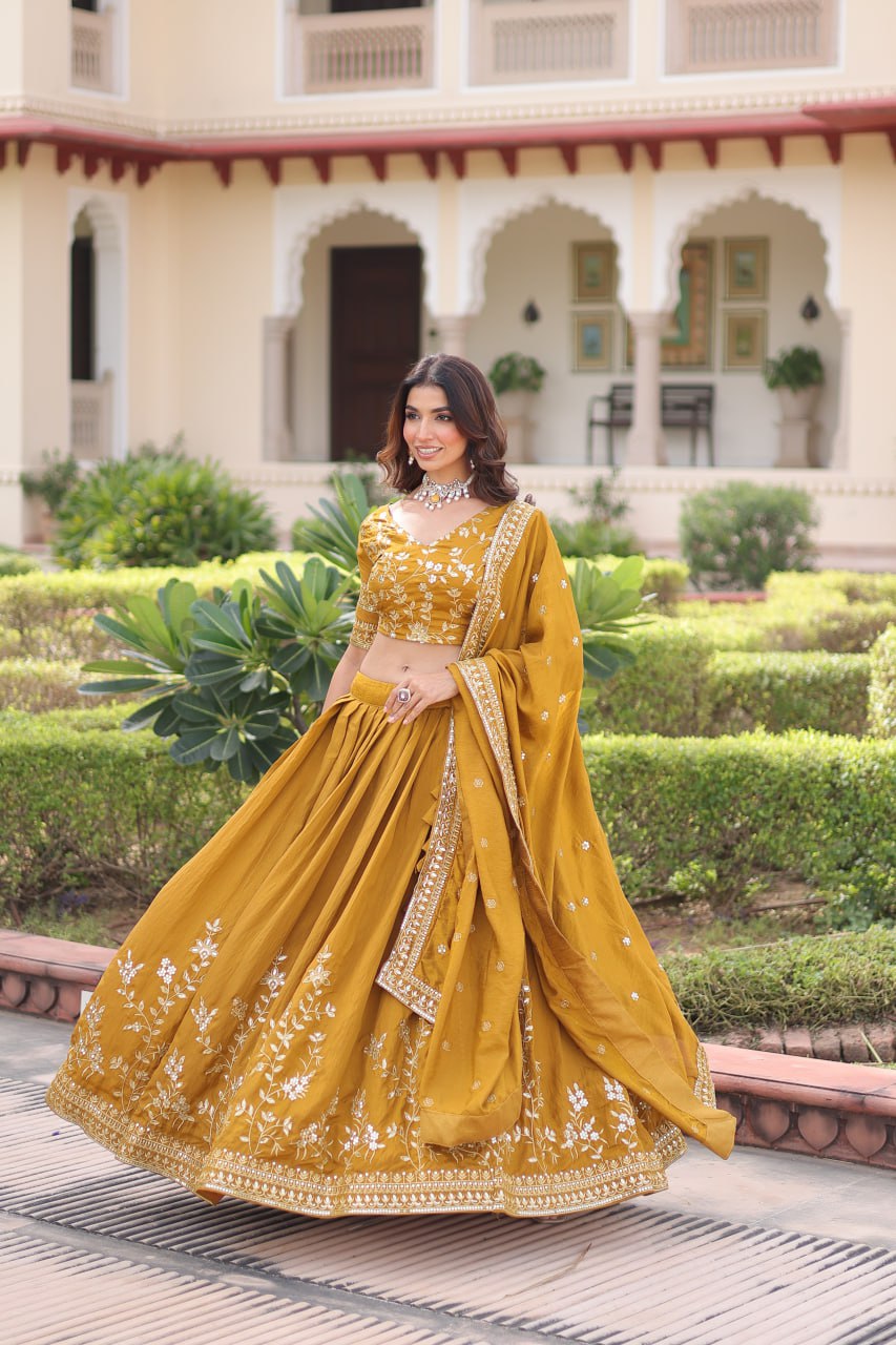 Premium NC Vichitra Silk Lehenga Choli with Dupatta