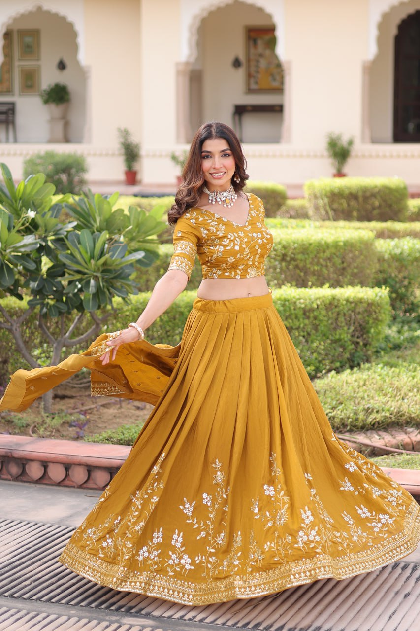 Premium NC Vichitra Silk Lehenga Choli with Dupatta