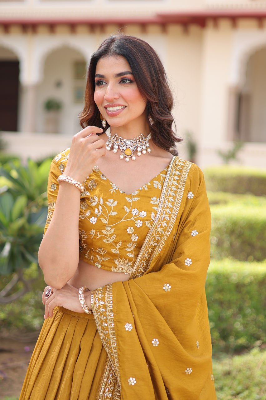 Premium NC Vichitra Silk Lehenga Choli with Dupatta