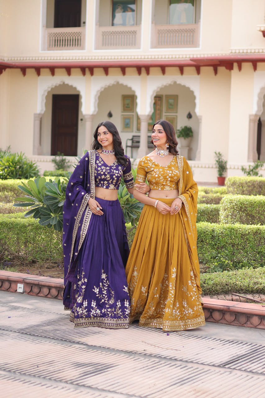 Premium NC Vichitra Silk Lehenga Choli with Dupatta