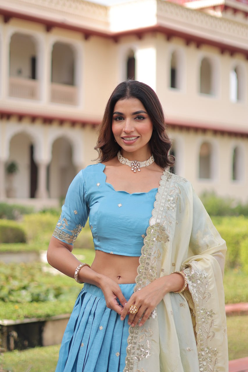 Designer Crush Lehenga Choli Set with Dupatta