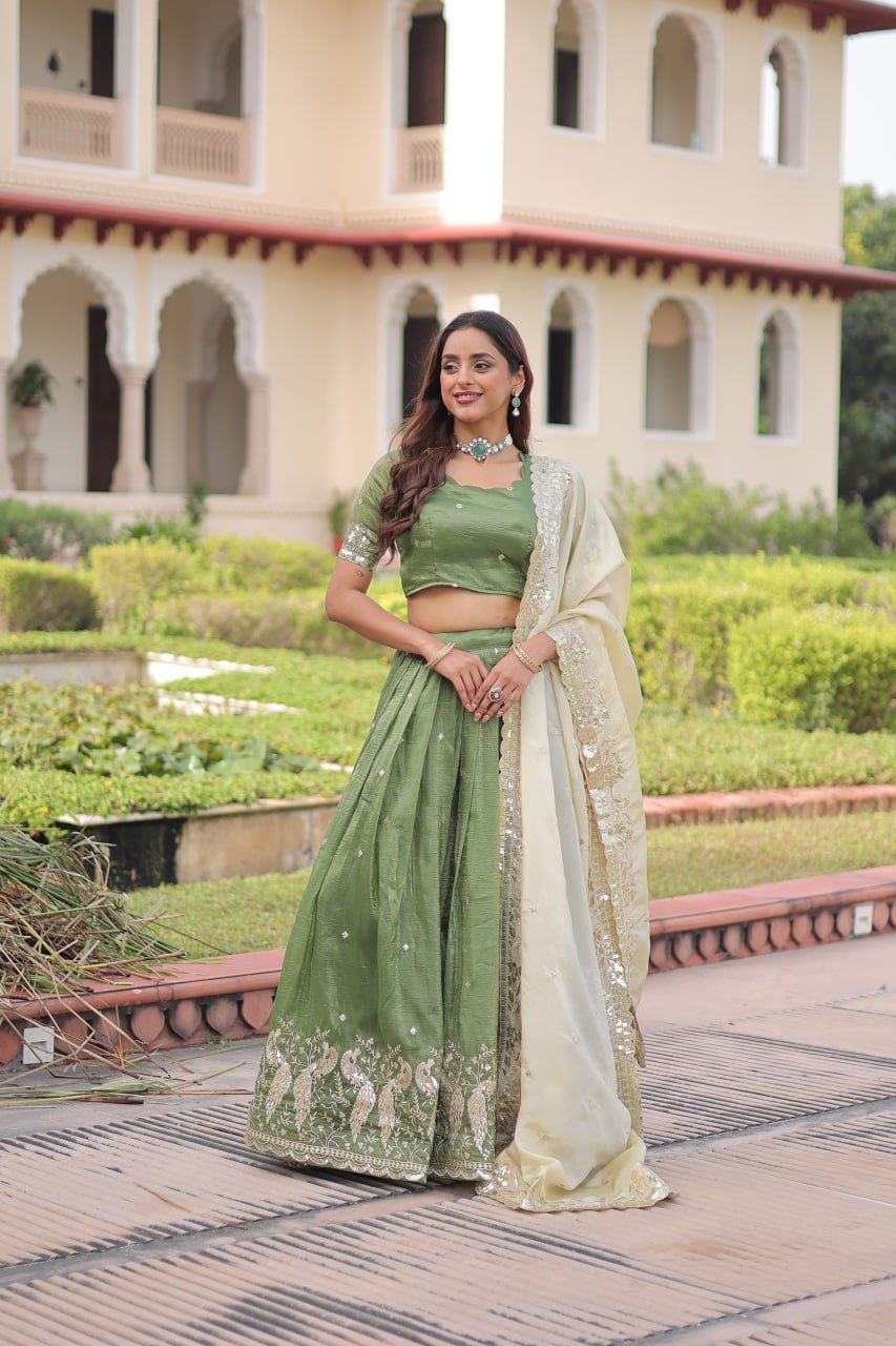 Designer Crush Lehenga Choli Set with Dupatta