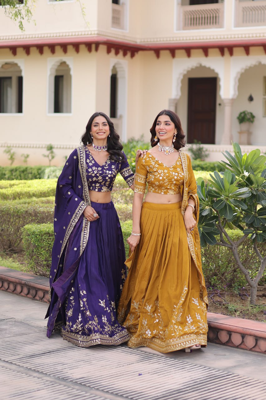 Premium NC Vichitra Silk Lehenga Choli with Dupatta