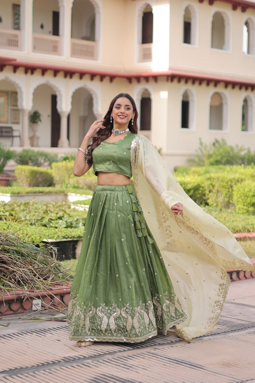 Designer Crush Lehenga Choli Set with Dupatta