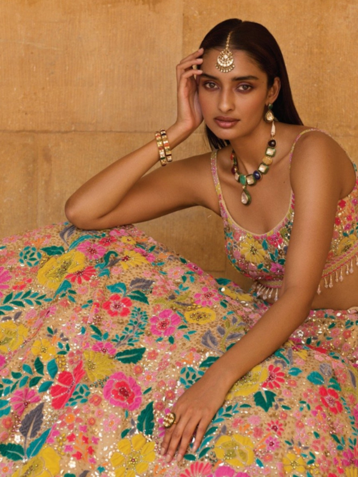 Bridesmaid Georgette based Lehenga Set