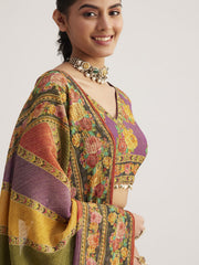 BESTSELLER NAVRATRI MULTICOLOR ORGANZA SILK LEHENGA SET