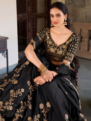 Luxury Rangoli Silk Lehenga Set