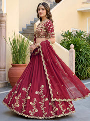 Luxury Rangoli Silk Lehenga Set