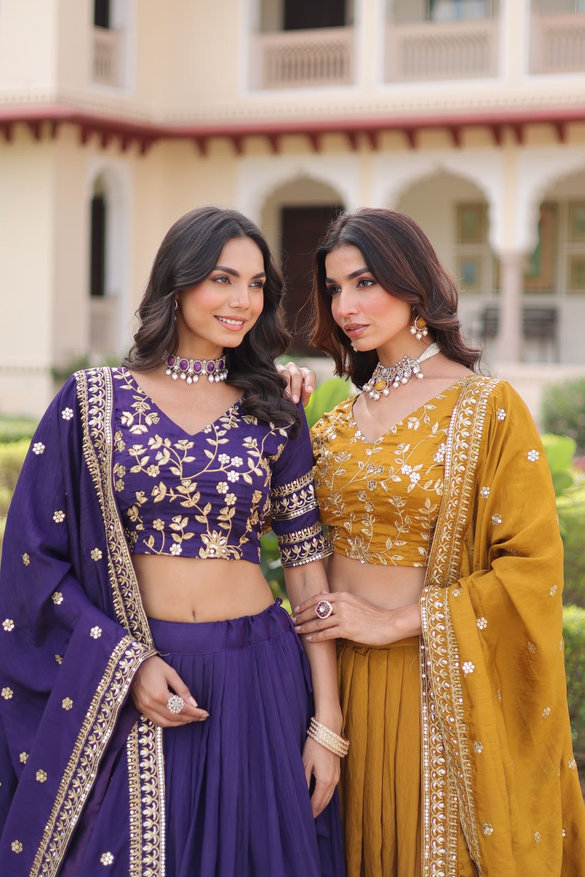 Premium NC Vichitra Silk Lehenga Choli with Dupatta