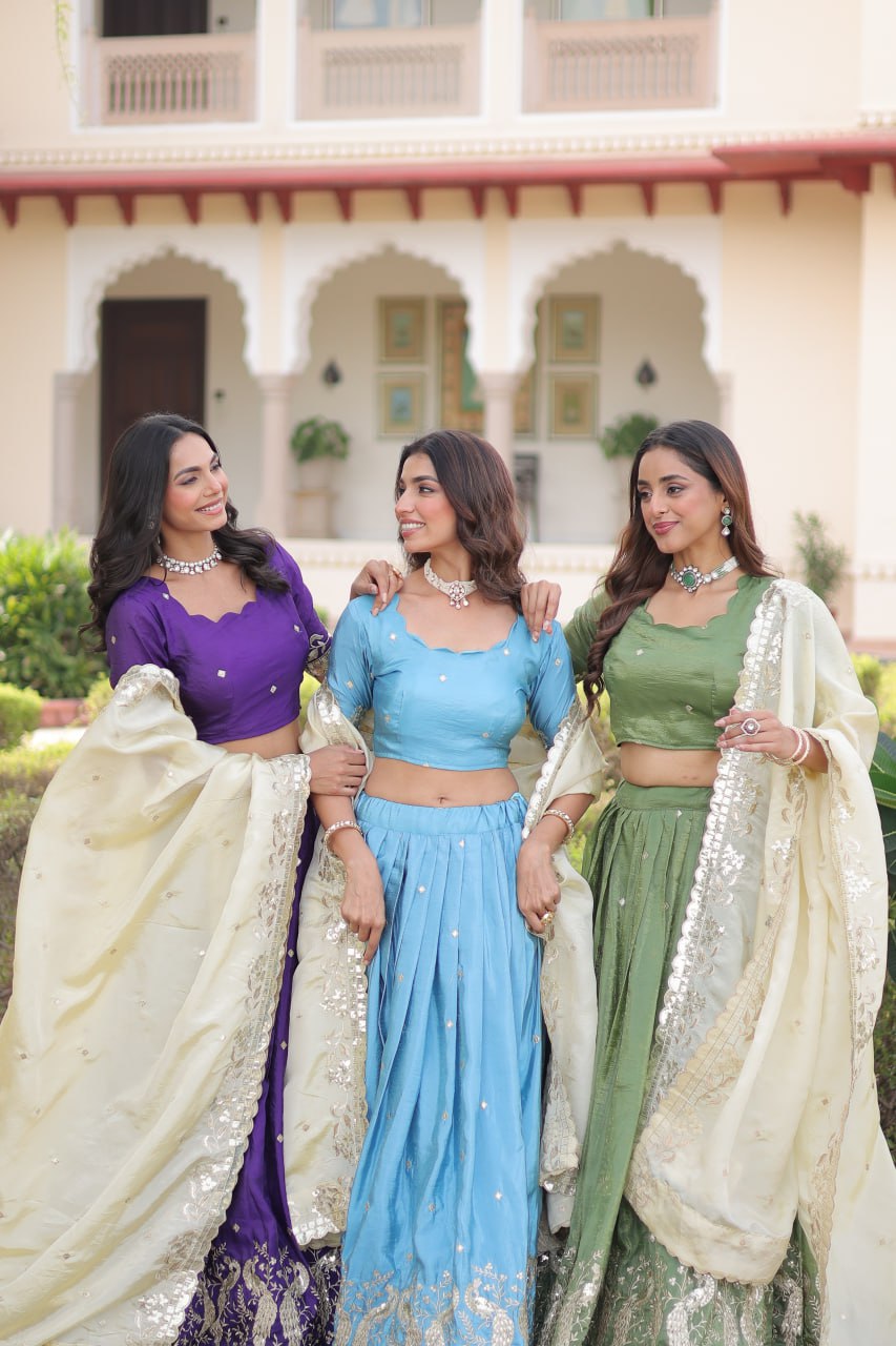 Designer Crush Lehenga Choli Set with Dupatta