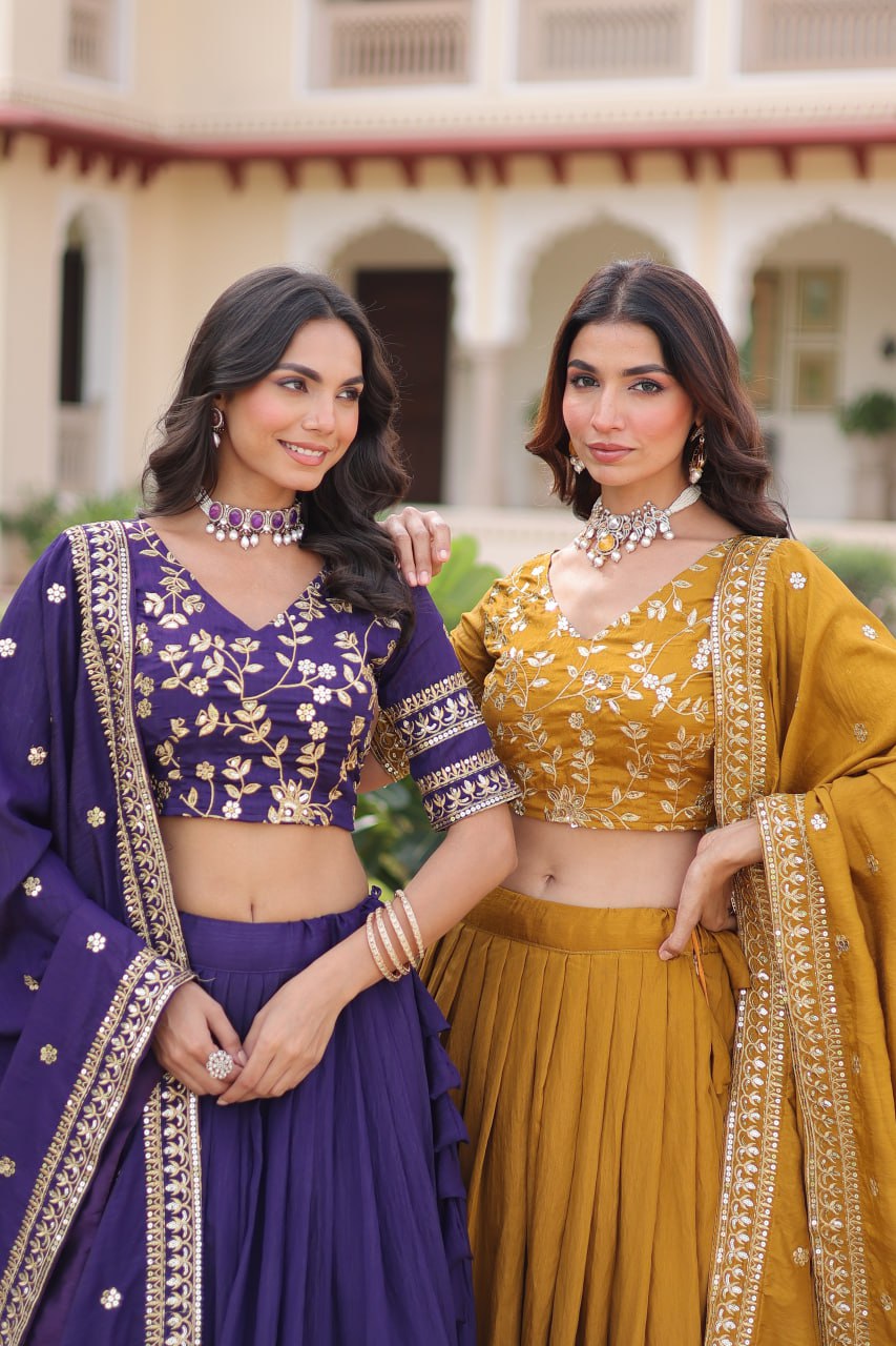 Premium NC Vichitra Silk Lehenga Choli with Dupatta