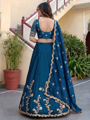 Luxury Rangoli Silk Lehenga Set