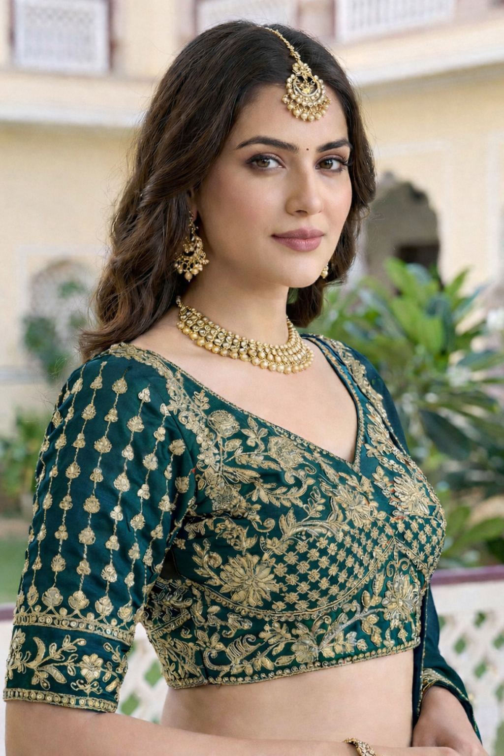 Luxury Rangoli Silk Lehenga Set
