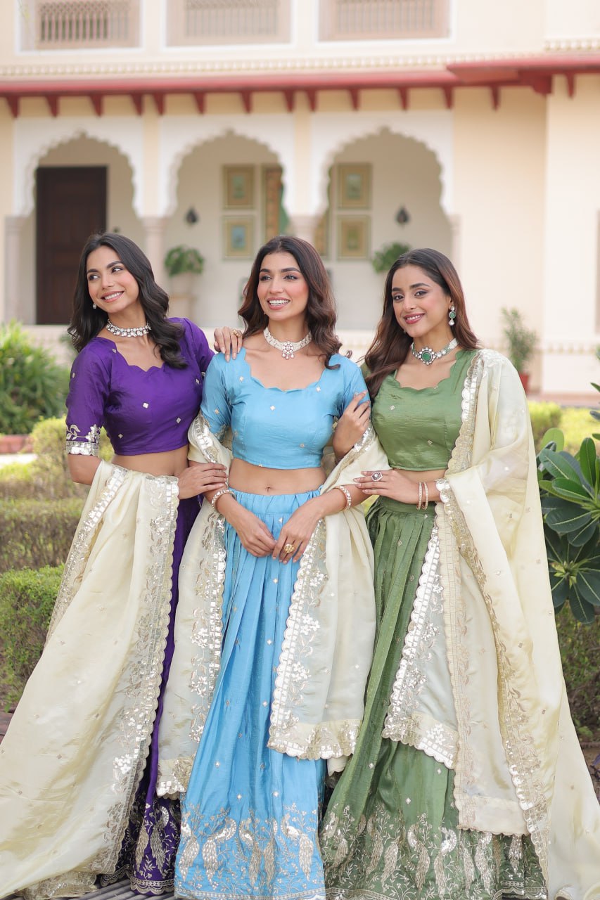 Designer Crush Lehenga Choli Set with Dupatta