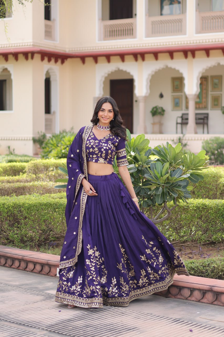 Premium NC Vichitra Silk Lehenga Choli with Dupatta
