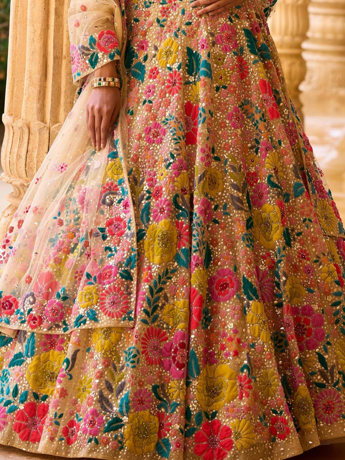 Bridesmaid Georgette based Lehenga Set