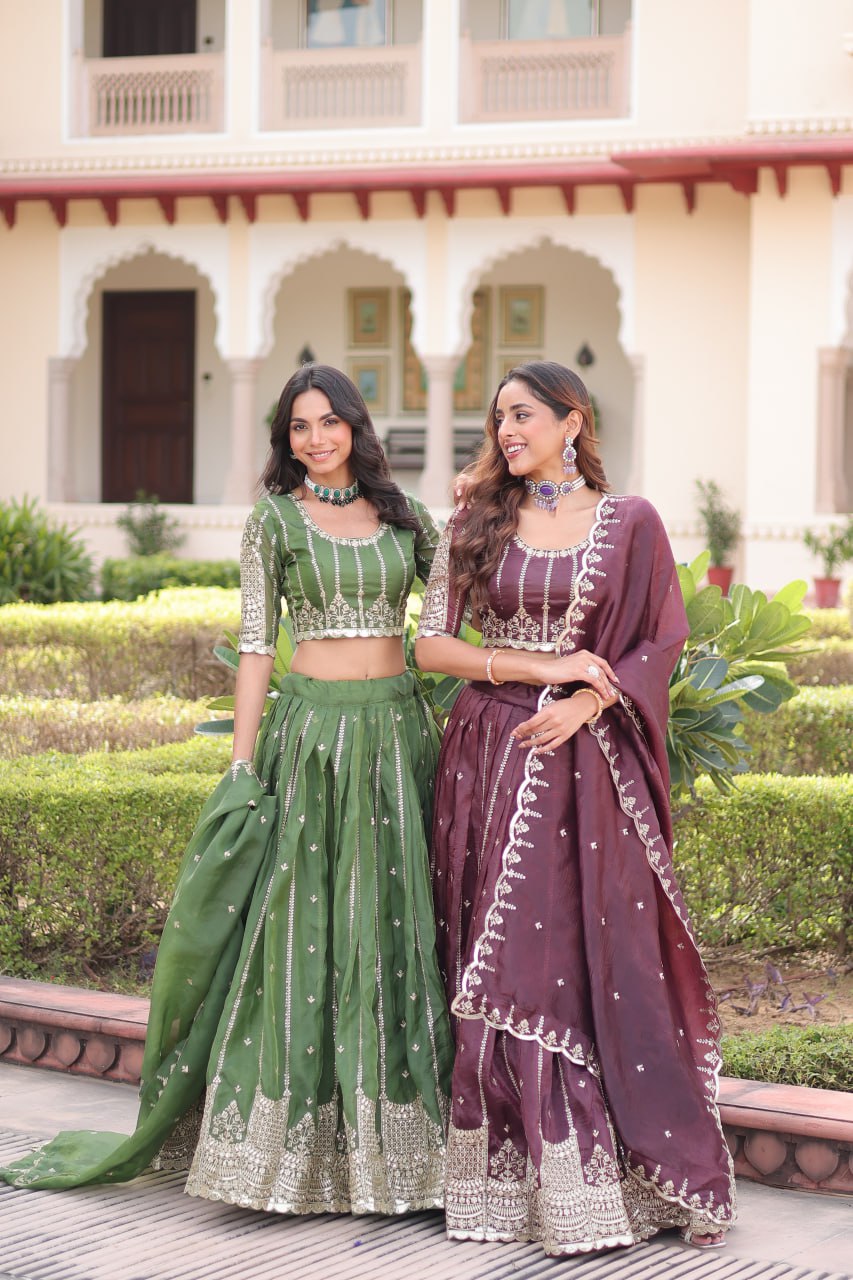 Royal Gold Crush Peplum Lehenga Set