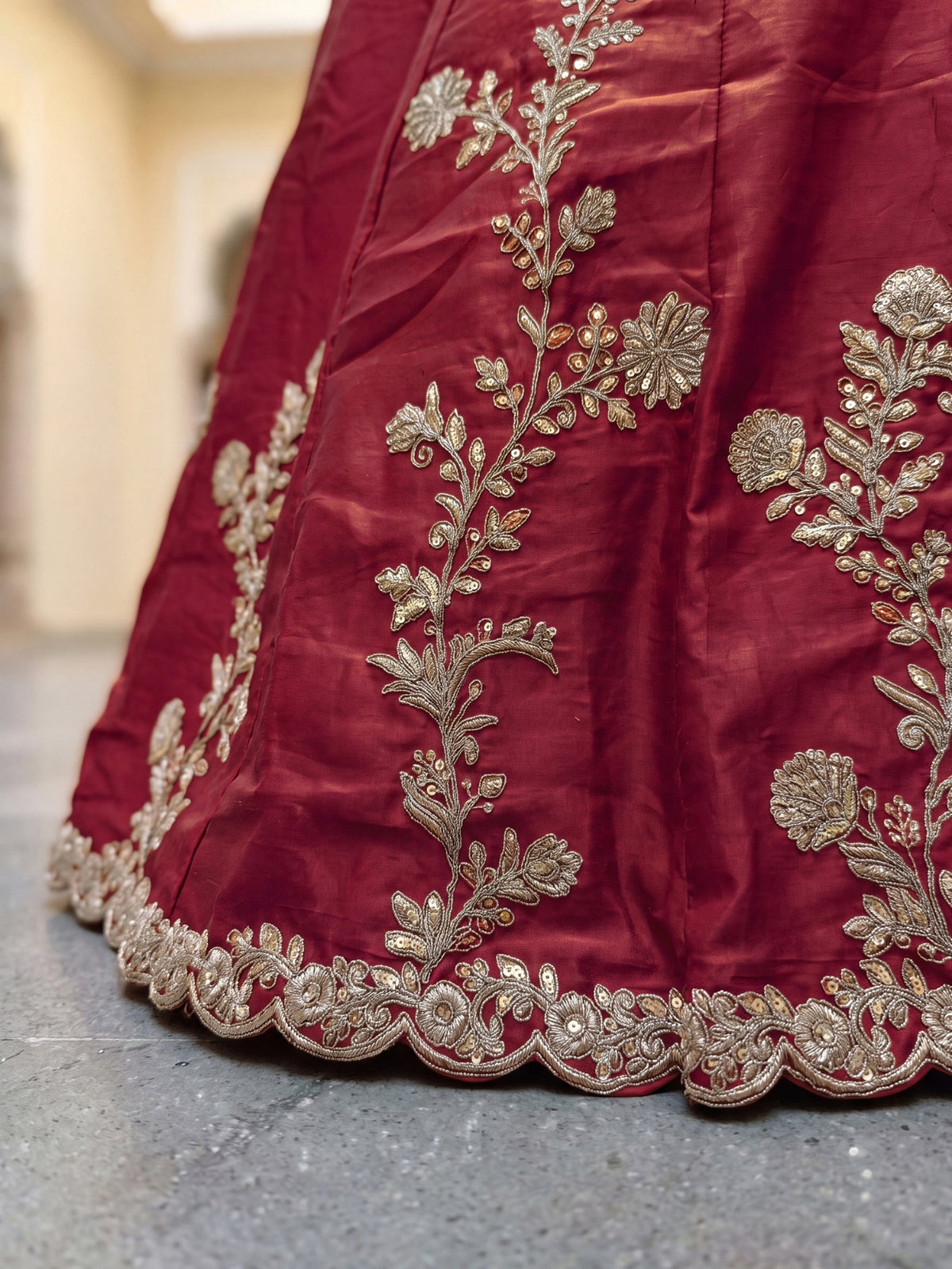 Luxury Rangoli Silk Lehenga Set