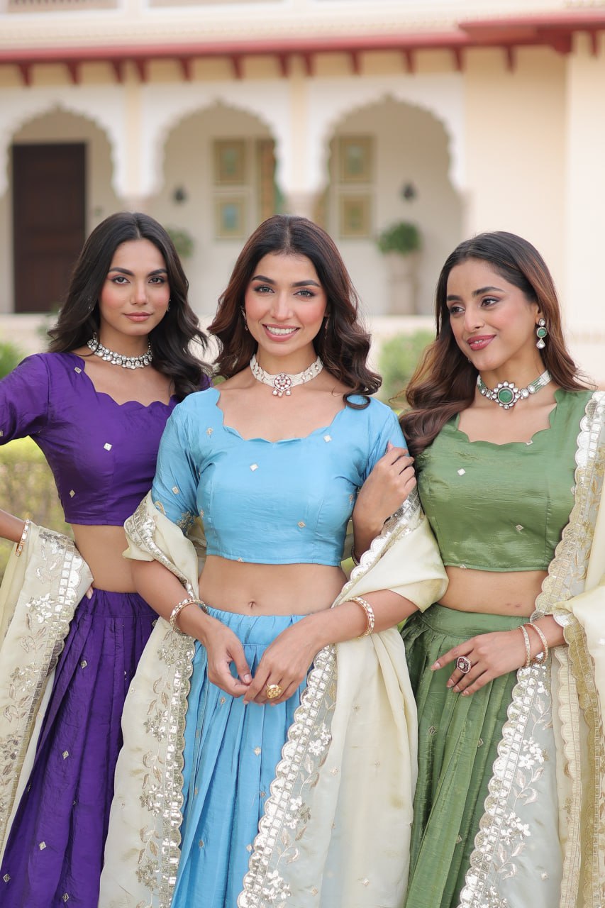 Designer Crush Lehenga Choli Set with Dupatta