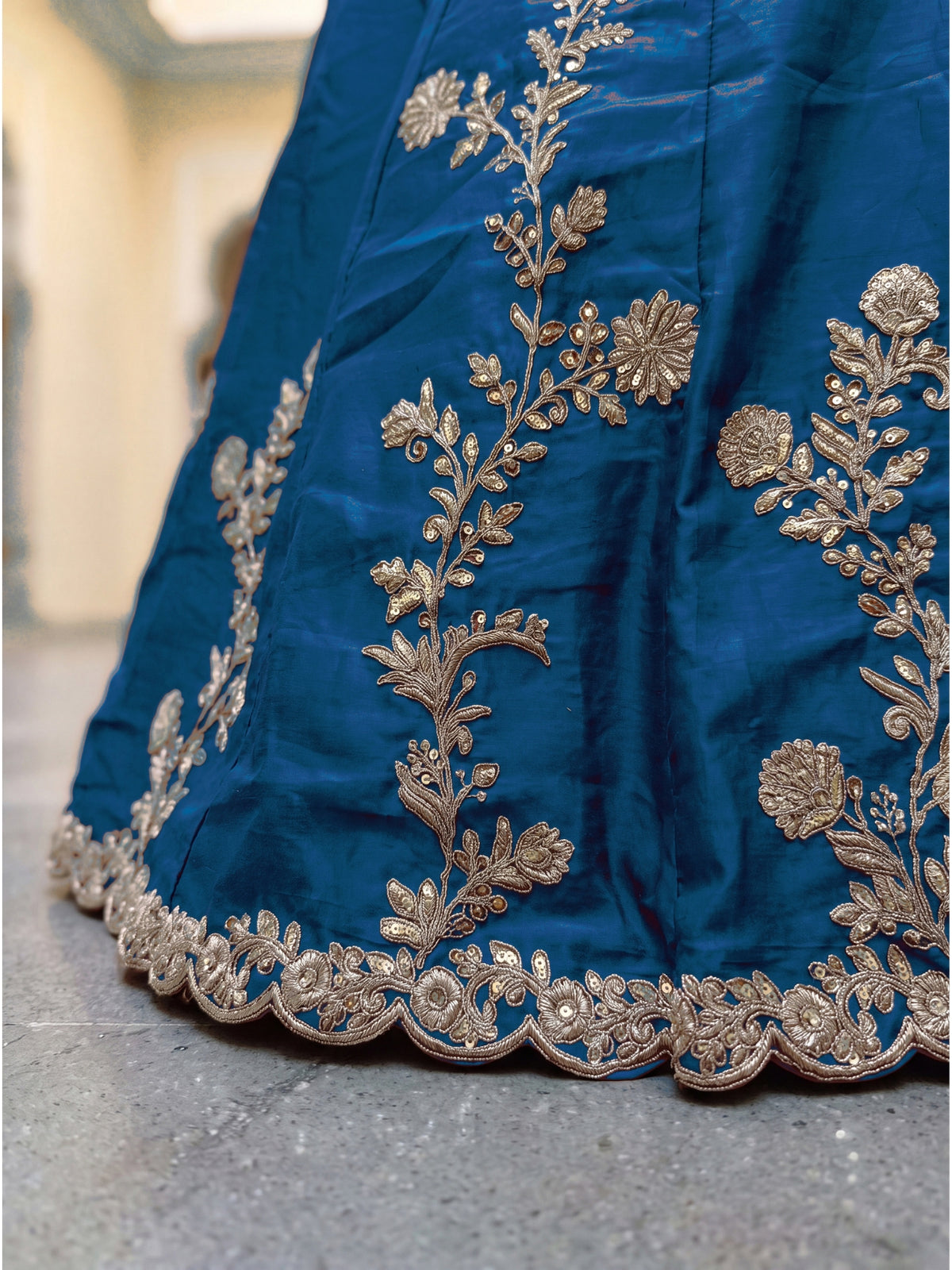 Luxury Rangoli Silk Lehenga Set