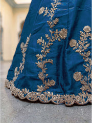 Luxury Rangoli Silk Lehenga Set