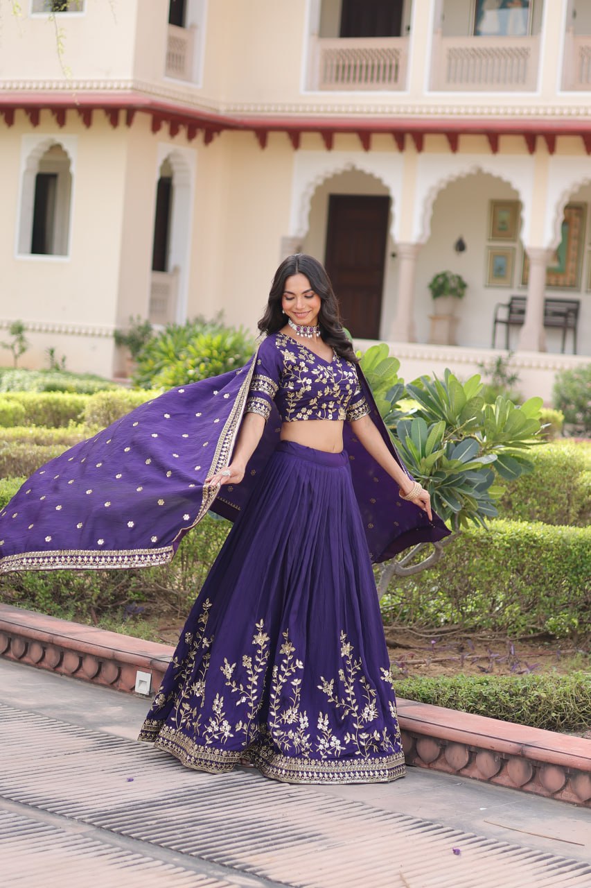 Premium NC Vichitra Silk Lehenga Choli with Dupatta