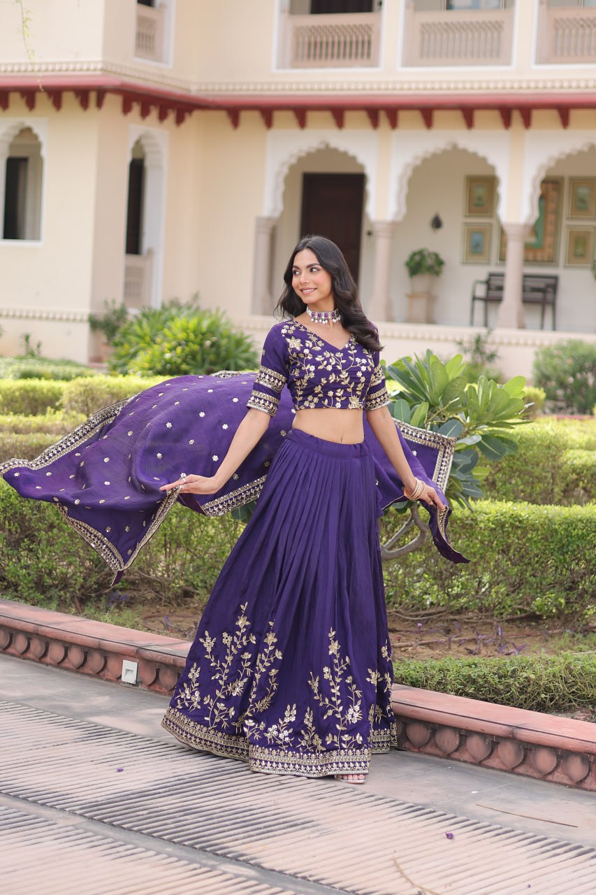 Premium NC Vichitra Silk Lehenga Choli with Dupatta