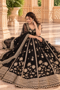 Black Fox Georgette Sequin Lehenga Choli