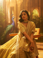 Crepe Zari Dori Sequin Lehenga Choli with Organza Dupatta