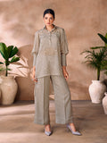 Taupe embellished co-ord set