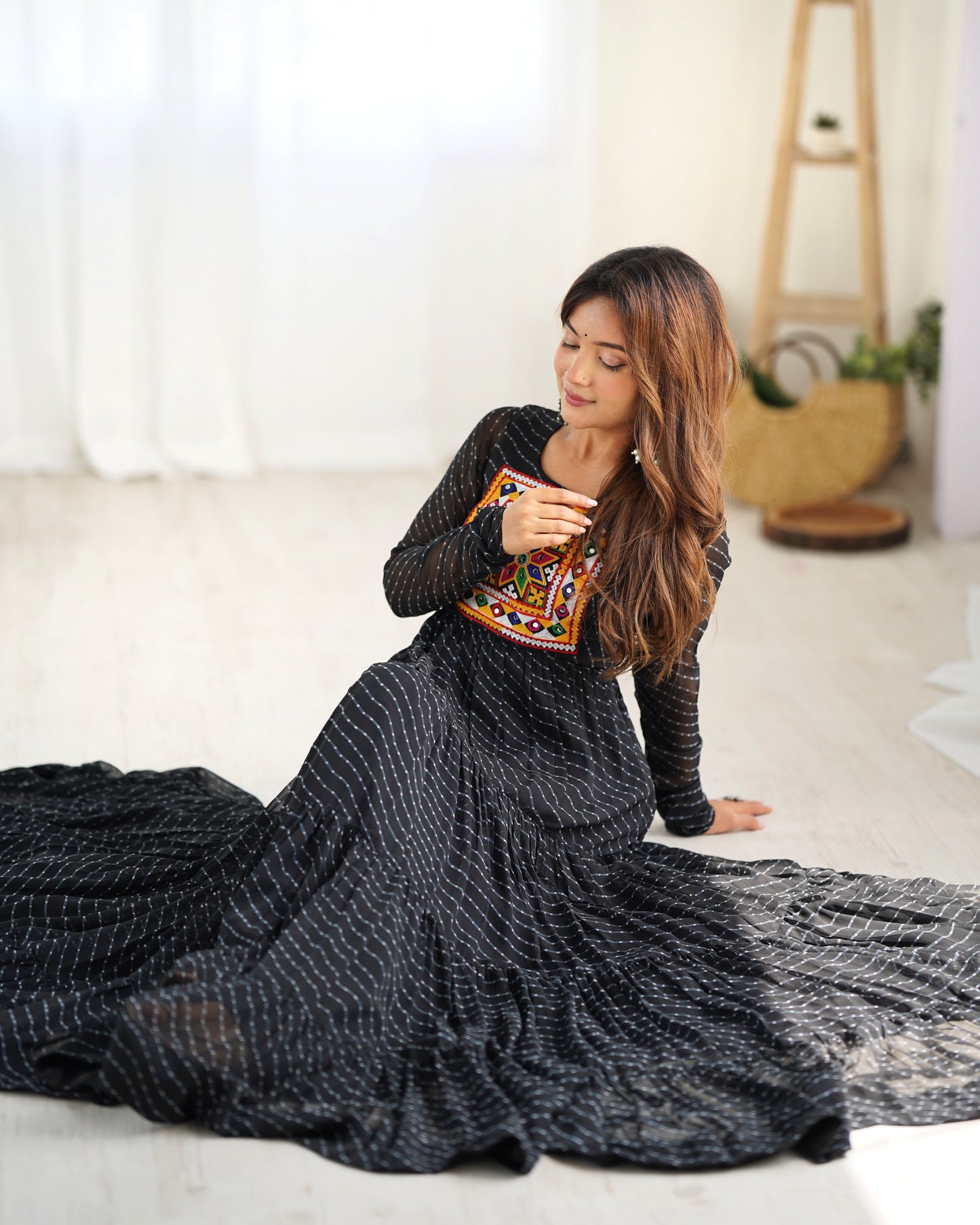 Arresting Navratri Wear Fully Stitched Designer Gown - Ethnicwish