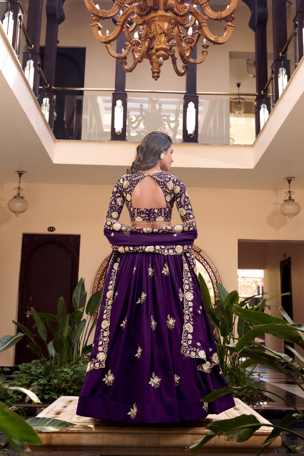 Magnificent Pearl Cording Sequins Worked Designer Lehenga Choli