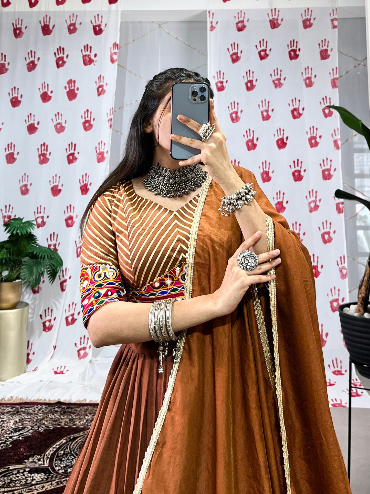 Graceful Pure Chanderi Zari Weaving Worked Lehenga Choli