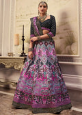 Lavender Pink Banarasi Silk Lehenga Choli with Elegant Zari Weaving