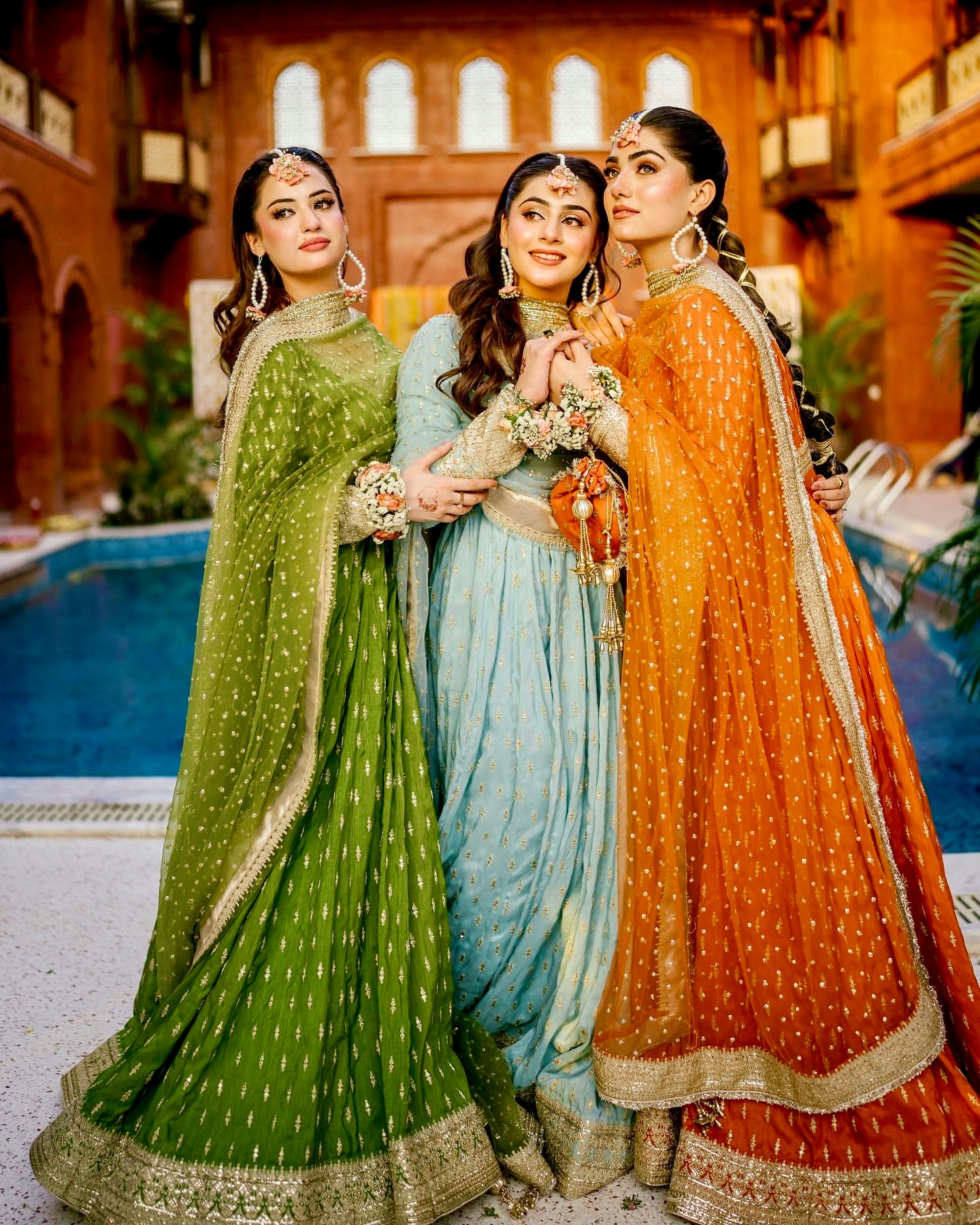 Elegant Chinon Silk Embroidered Anarkali Pant Set – Fully Stitched & Ready to Wear